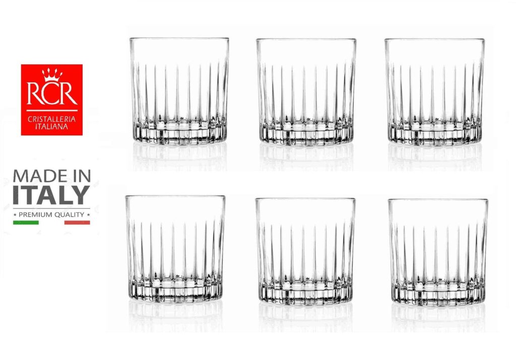 Set de Vasos RCR Cristal X 06 piezas 31 cl.- Hecho en Italia