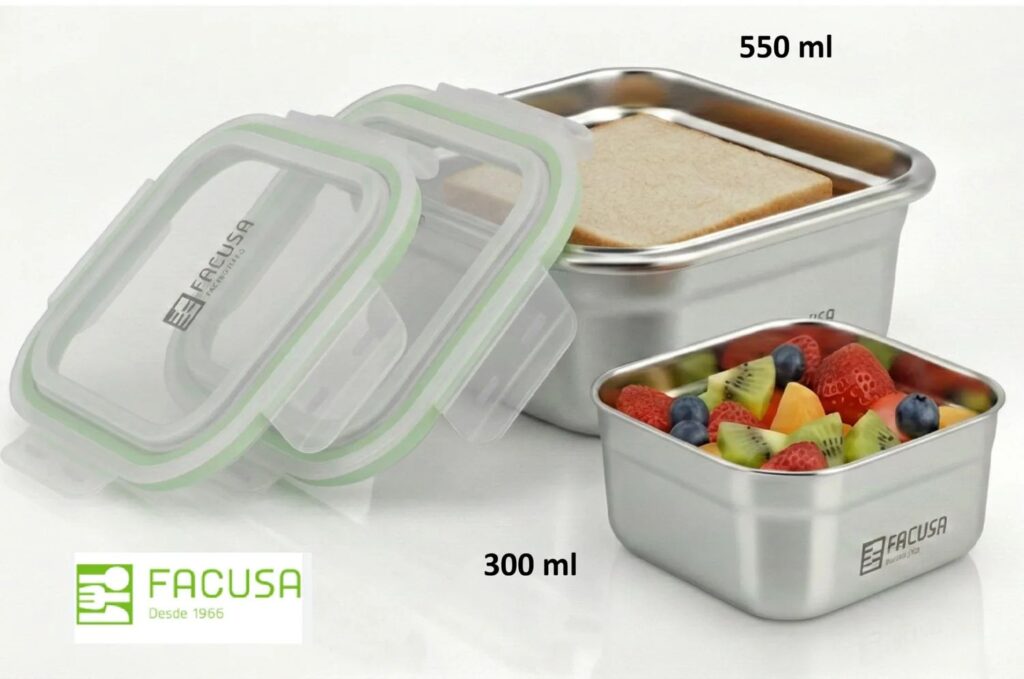 Set X2 Taper Acero Inoxidable FACUSA 550 y 300 Ml