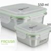 Set X2 Taper Acero Inoxidable FACUSA 550 y 300 Ml