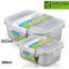 Set X2 Taper Acero Inoxidable FACUSA 800 Ml y 300 Ml