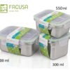 Set X3 Taper ACERO INOXIDABLE FACUSA 800 Ml , 550 Ml y 300 Ml