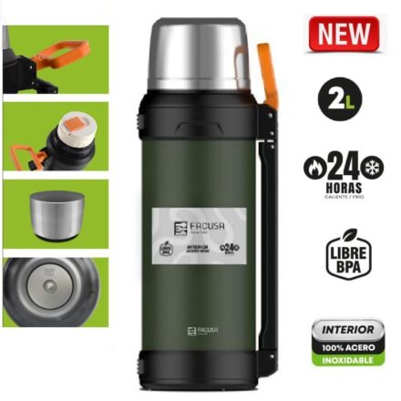 Termo Acero Inoxidable Robus 2 litros Facusa