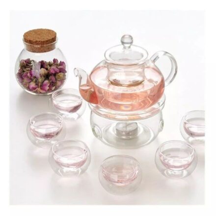 Tetera de borosilicato 1.1 lt c/filtro