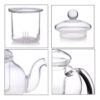 Tetera de borosilicato 1.1 lt c/filtro