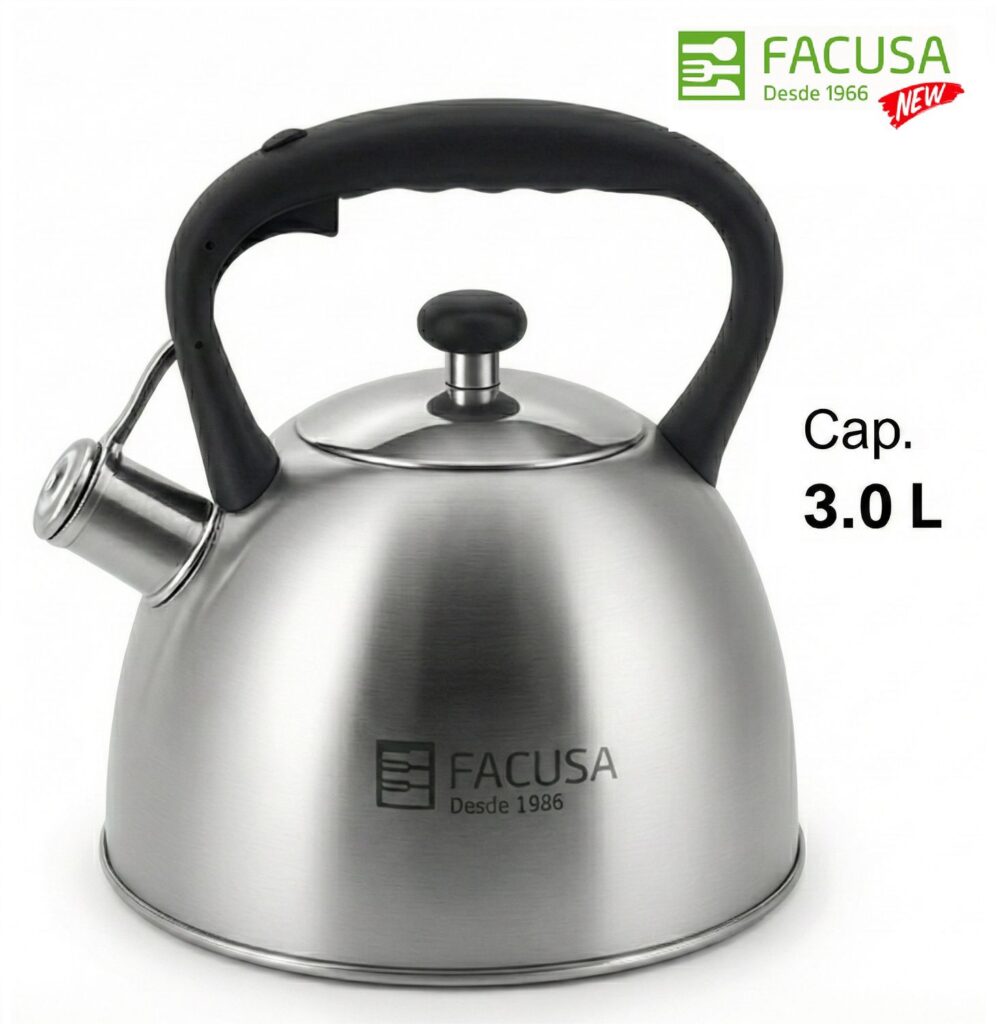 Tetera Facusa de 3.0 litros con Silbador