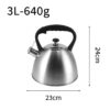 Tetera Facusa de 3.0 litros con Silbador