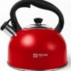 Tetera Facusa de 3 litros Roja con Silbador - 100% Garantia