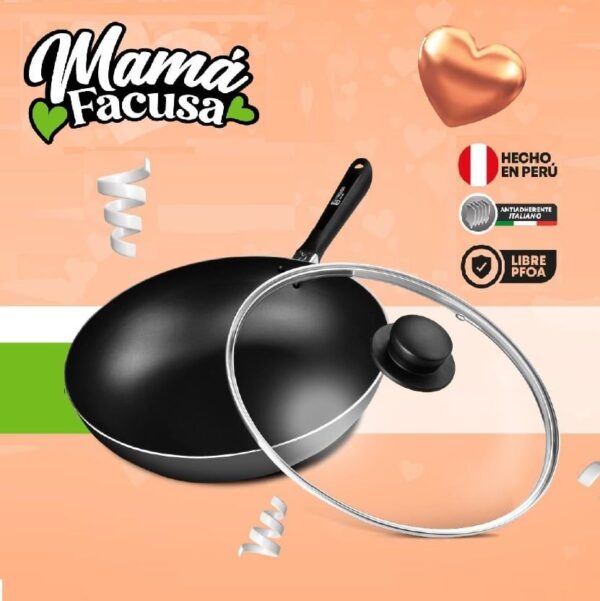Wok Antiadherente 28 cm 3,6 L FACUSA